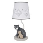 Lambs   Ivy Woodland Forest Gray Bears Nursery Lamp With Shade   Bulb
