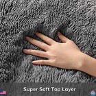 Ophanie 3x5 Grey Area Rug - Non-slip Fluffy Carpet For Bedroom   Living Room