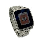 Pebble Time Steel Smart Watch Silver Stainless Link Bracelet Color E-paper 38mm