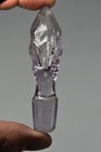 Antique Purple Sun Glass Stopper Decanter Topper Plug Torch Flame Shape Art Deco