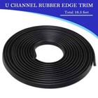 Rubber Edge Trim U Channel Rubber Seal Strip Rubber Edge Protector Trim Fit 1   