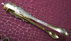 J Adoue French 95  Silver Gilt 5 Fruit Spoons   Tongs 1850s-60s Minerva Marks