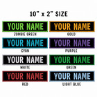 Best Selling 10x2 Size Custom Name Tag Embroidered  iron On   Usa Fast Shipping