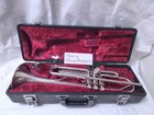 Yamaha Ytr-136 Trumpet Nickel Plated Made In Japan W  Case Mp  3196