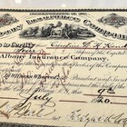 Antique Albany Insurance Co Stock Certificate 1920 Ephemera  50 Shares