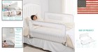 Universal Toddler Bed Rail System 2-pack     Safety Swing Down Guard  White  43   