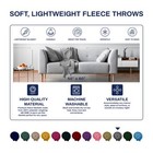 50   x 60    Ultra Soft Fleece Throw Blanket - Perfect Blanket For Pets  Family  And
