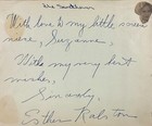Emma Dunn   Esther Ralston Dual Autographed Signed 5x6 Page Son Of Frankenstein