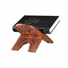 Ornate Carved Rosewood Folding Bible Missal Stand For Church Or Home  10 Inch