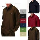 Men s 2pc Walking Suit Long Sleeve Casual Shirt   Pants Set Solid 8 Colors 2612