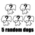 5pcs Littlest Pet Shop Toys Bobble Head Spaniel Dogs Girls Generation 3 Pets