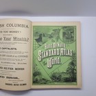 1890 Rand Mcnally Standard World Atlas Antique Maps Illustrated Hardcover Book