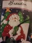 Dimensions Feltworks Santa Fishing Stocking Kit  8101 Polar Bear
