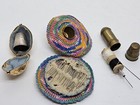 Vintage And Antique Lot Of 3 Miniature Travel Sewing Kits