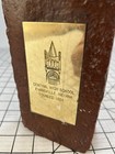 Antique Vintage 1854 Evansville Indiana Central High School Foundation Brick