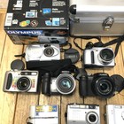 Lot 15 Digital Cameras Canon Fujifilm Olympus Sony Lumix Ixy Cyber-shot Junk F s