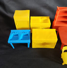 Vintage Mpc Dollhouse Furniture Plastic Lot Of 12 Kitchen Dining Living Room