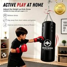Kids Youth 3-12 Years Hanging Punching Bag Set Unfilled W  Boxing Gloves New