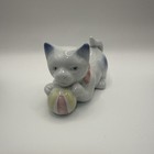 Rare Vintage Lot Of 5 Porcelain Cats Mint Made In Japan