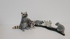 Schleich Raccoon Family 14604 14624 14625 Wildlife Forest Animal Figure Retired