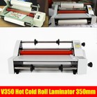A3 Laminator Machine  V350 13inch Hot Cold Roll Laminating Machine Four Rollers