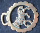Vintage British Horse Brass Design Medallion