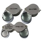 3pc Jewelry Loupe Set 10x 30x   10x-20x Magnifying Glass Lens Reading Vision Aid