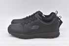 Women s Skechers Beja Slip Resistant Work Sneaker In Black Size 8   108214