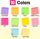 150 Pads Sticky Notes 3x3  Self-stick Pads Bulk Bright Colors  School Supplies  