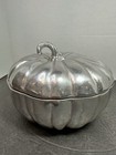 Vintage Wilton Rwp Armetale Pewter Pumpkin Bowl With Lid Made In Usa