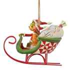 Jim Shore Grinch And Max In Sleigh Ornament 6008895 Brand New In Box