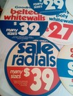Vintage Lot 10 Bf Goodrich Dealer 1970 s Cardboard Tires Sales Sign Inserts