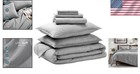 Ultra-soft 7 Piece California King Comforter Set - Goose Down Alternative Luxury