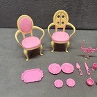 1996 Mattel Barbie Doll Folding Pretty House Dining Room Playset Vintage
