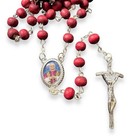 Blessed Rose Petal Rosary - Pope Leo Xiv Angelus Edition From Rome