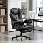 Big And Tall Massage Office Chair W  Heat  Microfiber  Black