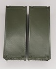 Set Of 2 - Ho Scale 20  Ft Shipping Containers - Green - Train Freight Stacking 