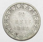 Canada 1882 Newfoundland 20 Cents Km 4 Fine  g25 