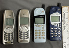 Lot Four Vintage Nokia Cell Phone Baby Navy Blue 5120i 5190 6340i Rh-13 Nsb-1nx
