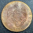 1788 Massachusetts Cent 1c Evans Restrike Nm2