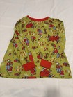 Dr  Seuss The Grinch Christmas Pajama Top Xl Long Sleeve Graphic Green red