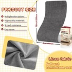 Cahomo Linen Repair Tape 4x79 Inch  Self Adhesive Fabric Dark Grey 