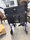 Medline Transport Wheelchair W  Footrests Seat Belt Padded Arms