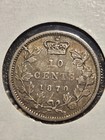 Silver Canada 1870 Victoria High Grade 10 Cent Dime  Beautiful Canadian Coin