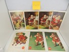 Vintage 10  X7  Coca Cola Christmas Santa Magazine Print Ads 1950-60  18 Pc  Lot