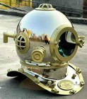Antique Copper Solid Brass Full Size Divers Diving Helmet Scuba Us Navy Mark V 