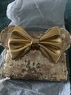 Loungefly Disney Minnie Mouse Wallet Gold Sequined With Ears