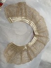 Vintage Lace Collar Detachable Satin Neck Ruffle Bertha Style 1940s 50s