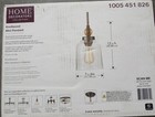 Home Decorators Collection Knollwood Light Bronze vintage Brass Mini Pendant New