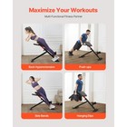 Uimoso Adjustable Foldable Roman Chair For Back Extensions And Home Workouts